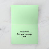 コーヒーとドーナツ サンキューカード (内部)