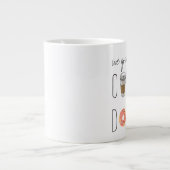 「コーヒーとドーナツ」ジャンボマグ ジャンボコーヒーマグカップ (正面)