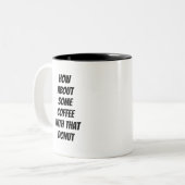 コーヒーとドーナツ ツートーンマグカップ (正面左)