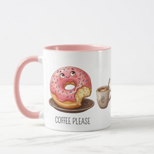 コーヒーとドーナツ マグカップ (左)