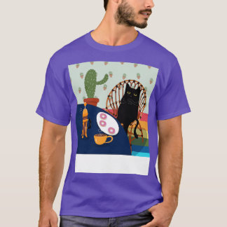 コーヒーとドーナツ Tシャツ