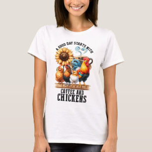 コーヒーとニワトリ Tシャツ