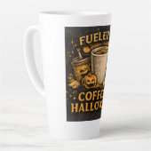 コーヒーとハロウィンで活力アップ カフェラテマグ (左アングル)