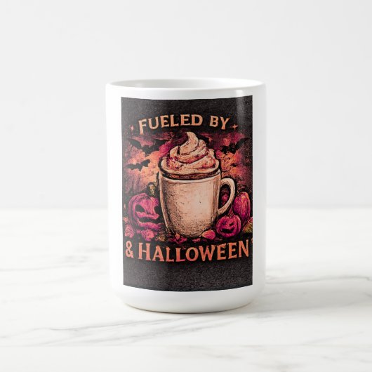 コーヒーとハロウィンに捧げる面白マグカップ コーヒーマグカップ (中央)