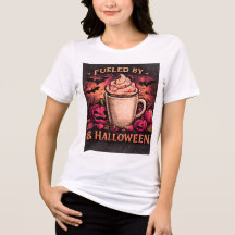コーヒーとハロウィーンに支えられた面白い秋のグラフィック