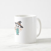 コーヒーとハロウィーンナースウィッチハットClを着用 コーヒーマグカップ (正面右)