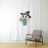 コーヒーとハロウィーンナースウィッチハットClを着用 タペストリー (インサイチュ)