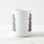 コーヒーとパジャマの不機嫌な猫 コーヒーマグカップ (中央)