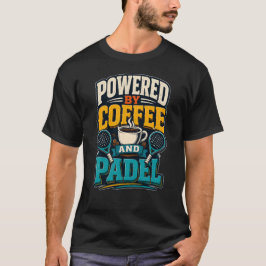 コーヒーとパデルに支えられて レトロスポーツ Tシャツ