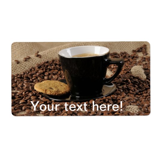 コーヒーとビスケット ラベル (正面)