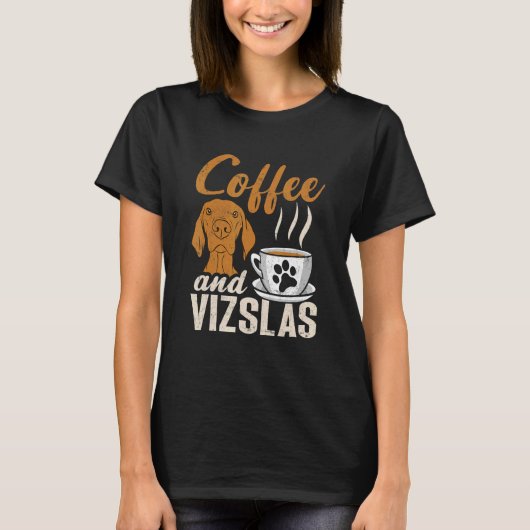 コーヒーとビズスラスハンガリービズラ Tシャツ (正面)