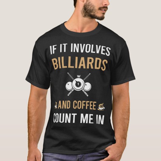 コーヒーとビリヤード Tシャツ (正面)