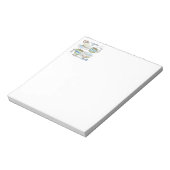 コーヒーとブックのメモ帳 ノートパッド (回転)