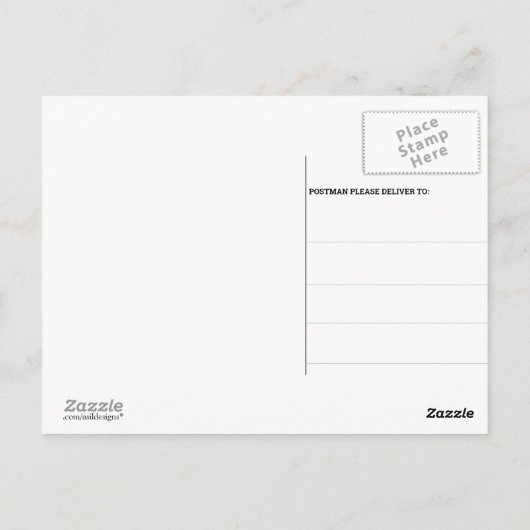 コーヒーとベーグル |ありがとうございます ポストカード (裏面)