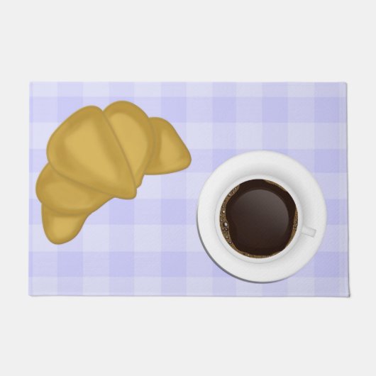 コーヒーとペストリー ドアマット (正面)