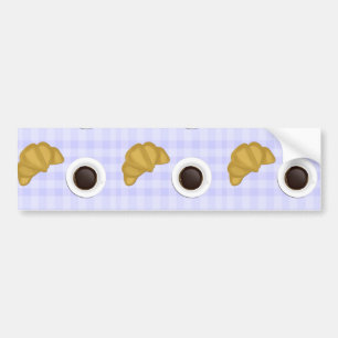 コーヒーとペストリー バンパーステッカー