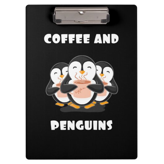 コーヒーとペンギン クリップボード (正面)