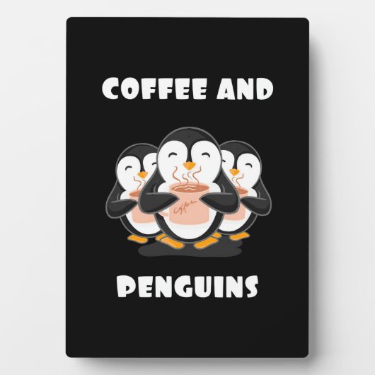 コーヒーとペンギン フォトプラーク (正面)