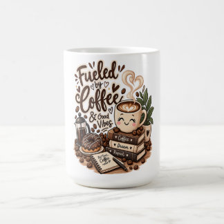 コーヒーとポジティブな気持ちでやる気が出る - かわいいコーヒー好き コーヒーマグカップ