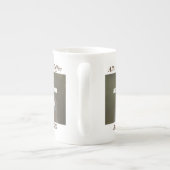 コーヒーとマイドッグ装飾用クッション ボーンチャイナマグカップ (裏面)