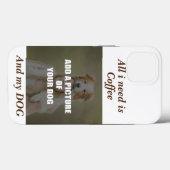 コーヒーとマイドッグ装飾用クッション Case-Mate iPhoneケース (裏面 (横))