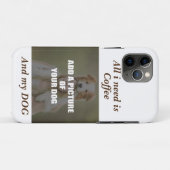 コーヒーとマイドッグ装飾用クッション Case-Mate iPhoneケース (裏面(横))