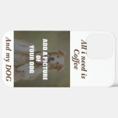 コーヒーとマイドッグ装飾用クッション Case-Mate iPhoneケース (裏面 (横))