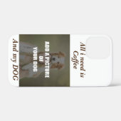 コーヒーとマイドッグ装飾用クッション Case-Mate iPhoneケース (裏面 (横))