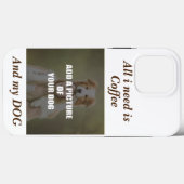 コーヒーとマイドッグ装飾用クッション Case-Mate iPhoneケース (裏面 (横))