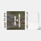 コーヒーとマイドッグ装飾用クッション Case-Mate iPhoneケース (裏面 (横))