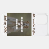 コーヒーとマイドッグ装飾用クッション iPhoneケース (裏面横)