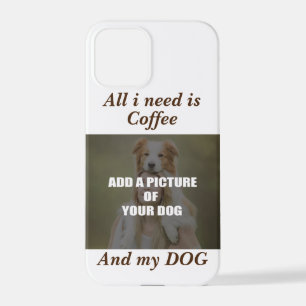 コーヒーとマイドッグ装飾用クッション iPhone 12 PROケース