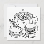 コーヒーとマカロン | カラーミー (正面)