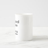 コーヒーとマスカラ ボーンチャイナマグカップ (正面)