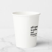 コーヒーとマスカラ 紙コップ (右)