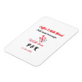 コーヒーとミルクのブレンド ラブ カップル コーヒー 赤いハート n マグネット (左側)