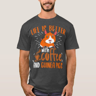 コーヒーとモルモットの方がキャビーロー Tシャツ