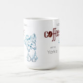 コーヒーとヨークシャーテリア コーヒーマグカップ (中央)
