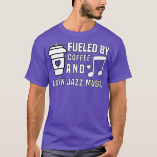 コーヒーとラテン・ジャズの音楽で盛り上がる Tシャツ