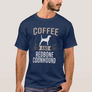 コーヒーとレッドボーン犬の恋人 Tシャツ