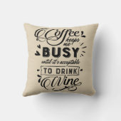 コーヒーとワインことわざ クッション (裏面)