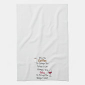 コーヒーとワインのキッチンタオル キッチンタオル (縦)