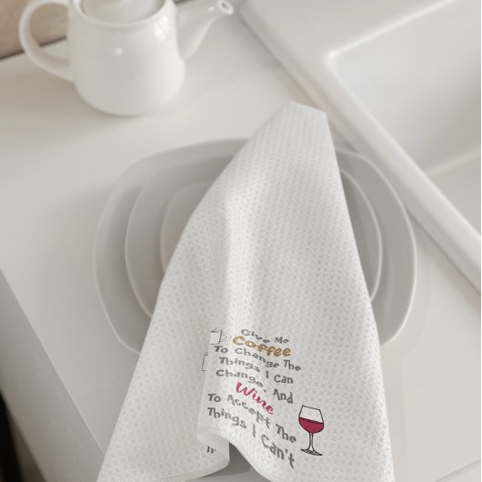 コーヒーとワインのキッチンタオル キッチンタオル