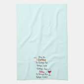 コーヒーとワインのキッチンタオル キッチンタオル (縦)