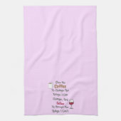 コーヒーとワインのキッチンタオル キッチンタオル (縦)