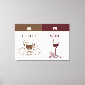 コーヒーとワイン キャンバスプリント (正面)