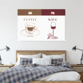 コーヒーとワイン キャンバスプリント (インサイチュ (寝室))