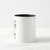 コーヒーと一人時間で動く看護師 ブラックマグ マグカップ (中央)