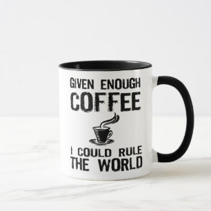 コーヒーと世界を支配して下さい マグカップ