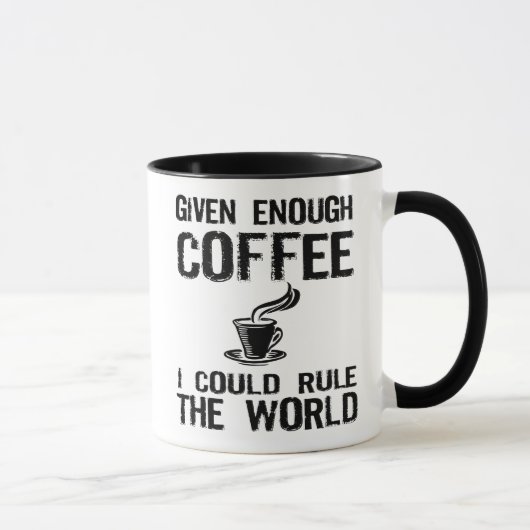 コーヒーと世界を支配して下さい マグカップ (右)